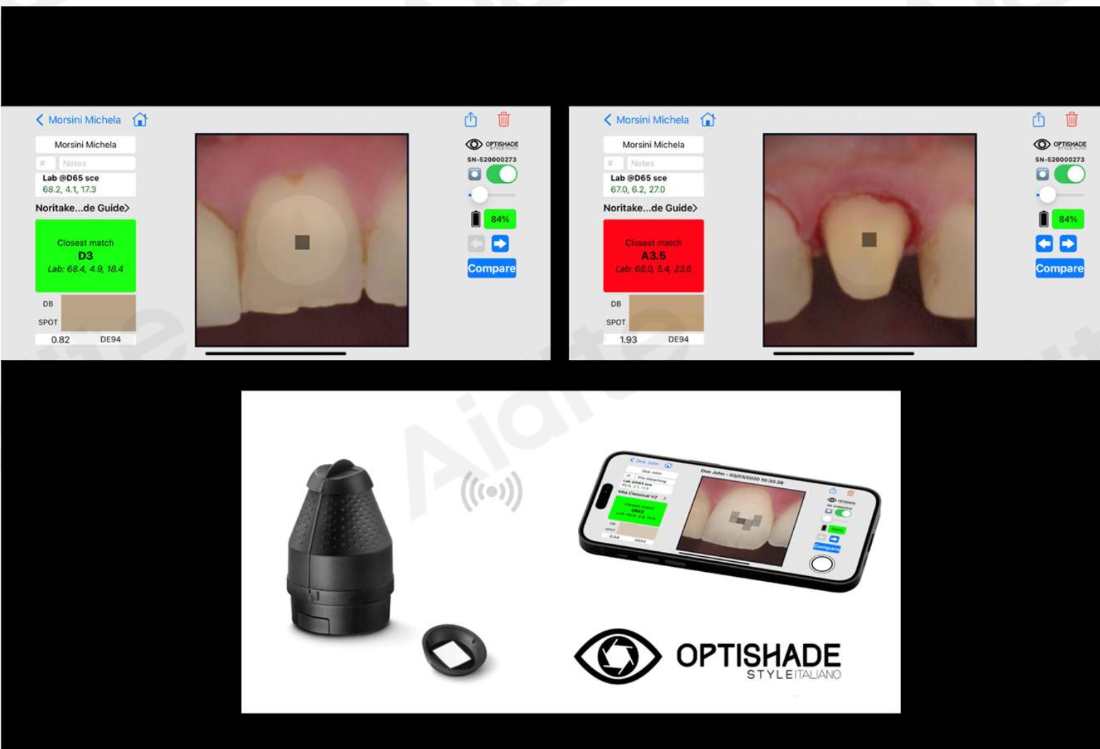 Определение цвета с помощью Optishade